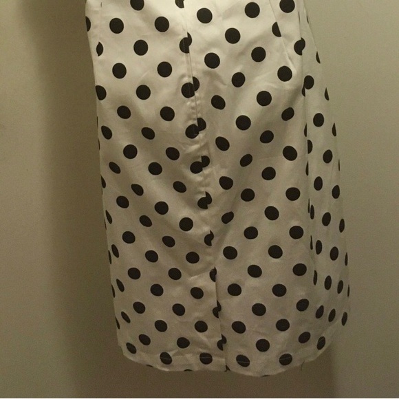 B/W Rock Steady Polka Dot Cherry Dollface Dress 4x - Picture 7 of 9